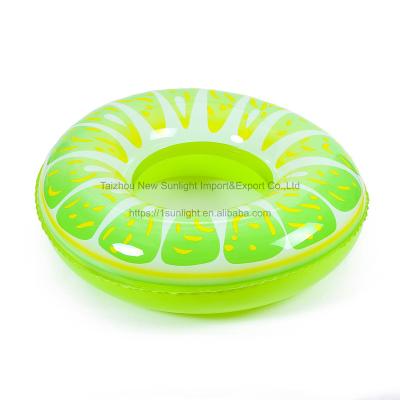 China Durable Eco-friendly Wholesale Green Lemon Swimming Circle/Pool Ring for sale