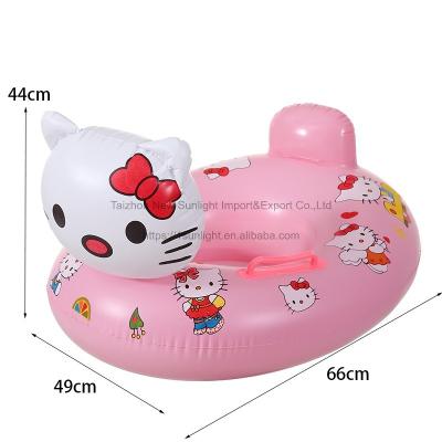 China Durable Eco-friendly Made In China Hello-kitty Pink Pool float Ring  summer pool float water swimming rings for sale