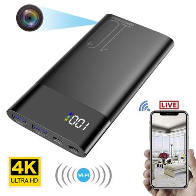 China 2022Trend 10000mah 1080P Vandal Proof Wireless Power Bank Logo Hidden Camera Wireless Charging for sale