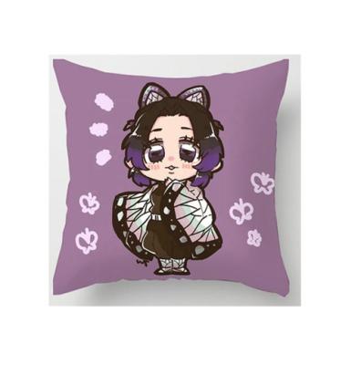 China Cartoon Toy Japan Anime Demon Slayer Figure Toys Kimetsu No Yaiba Tanjirou Nezuko Printed Pillows Cover Soft Decorative Pillow Case Gift Toy for sale