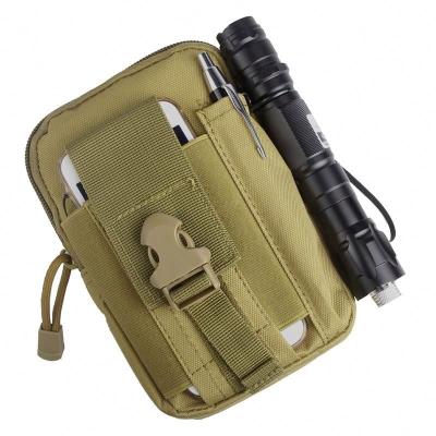 China Free Shipping ENGLAND STYLE Camping Travel Picnic Small Molle EDC Tactical Pouch Instrument Waist Bag with Mobile Phone Holster Holder for sale