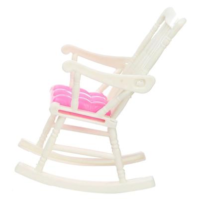 China 1 Pcs Mini Doll Rocking Chair Accessories For Doll Room Room Dollhouse Decoration Rocker Toys Children Kid Girls Play ZW189 for sale