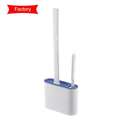 China Viable Punch Toilet Cleaning Brush Free Clean Dead Corners TRP Stiffens Design With Cover Fashion To Punch Free Toilet Cleaning Brush for sale