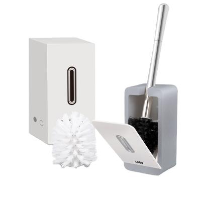 China Eco-friendly Hot Sale Household Brush Set Wall Mounted Toilet Cleaning Brush Head for sale