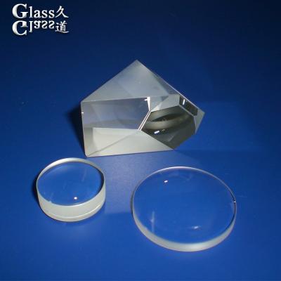 China Transmission over 92% Polished Surface BK-7 Magnifying Sapphire Prism Glasses Lens for Optic Parts for sale