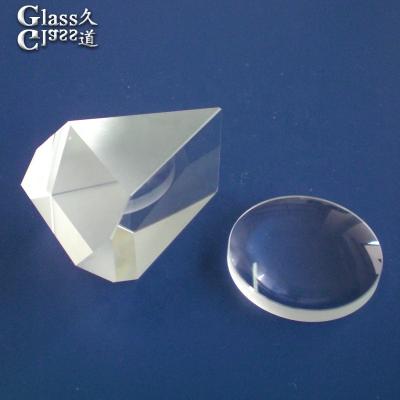 China Optical Magnifier Glass Aspheric Cylindrical Prism Lens for Flashlights AR Coated for sale