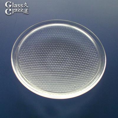 China Professional Design Cast Glass Pressed Glass Cover Round LED Lens with OEM Availability for sale