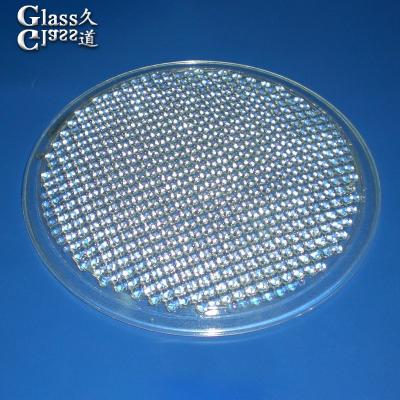 China Stage Spotlight Borosilicaat optisch glas Lichtafdekking Lens met en gepolijst oppervlak Te koop