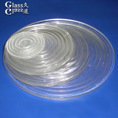 China 90-92% Visible Light Transmission Molded Glass Ellipse Focus Lens for LED Lighting for sale