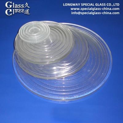 China Lentes de borosilicato de vidrio prensado para luces de escenario y señales de tráfico en venta