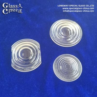 China Lentes de borosilicato de vidrio eficientes para luminarias de led en venta