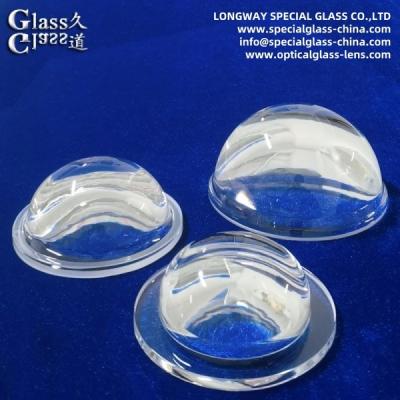 China Lentes de vidrio de borosilicato resistentes a altas temperaturas para cubiertas de luces de minería en venta