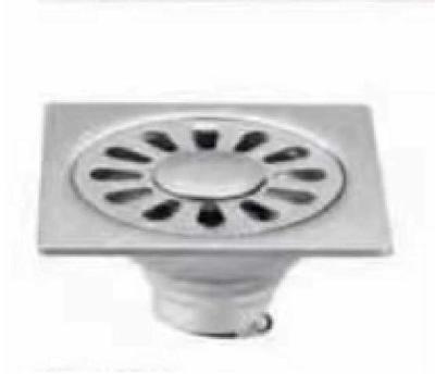 China Traditional Bathroom Stainless Steel Hair Catcher Floor Drain Concealed Square Anti-Odor Shower Drain for sale