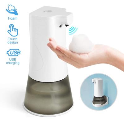 China Foam Soap Dispenser 350ml/11.9oz Foaming Hands Free Refilling Automatice Touchless USB Sensor Infrared Soap Dispenser Hand Soap Dispenser for sale