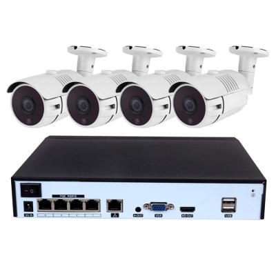 China CCTV Camera System H.265+ 4CH POE network NVR 3MP Night Vision security Waterproof IP Camera kit Te koop