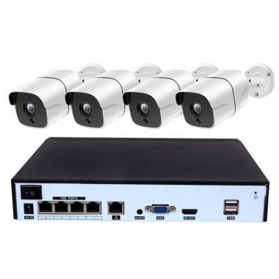 Китай H.265 5MP 4CH POE CCTV Camera NVR Outdoor Bullet Security IP CCTV Camera System продается