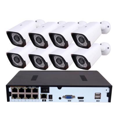 China 8ch 5MP POE CCTV Camera Security PoE NVR Outdoor Waterproof Bullet IP Camera Surveillance Te koop