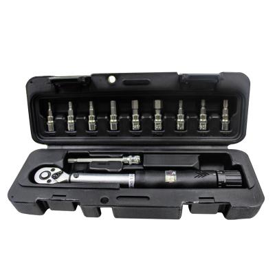 China Carbon Steel 11pcs Adjustable Durable DIY Tool Kit Professional Tool Set 1/4 Inch Drive 2-14Nm Torque Wrench Bicycle Bike Repair Wrench for sale