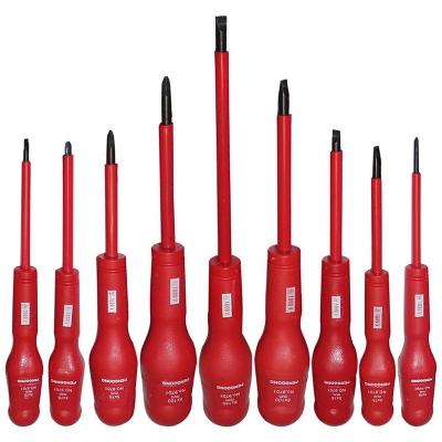 China Cross Screwdriver Set 9 Pcs / Set Universal Insulated PP Handle Hand Screwdriver Screwdriver Electrician's Repair Tool Kit 4.6 for sale