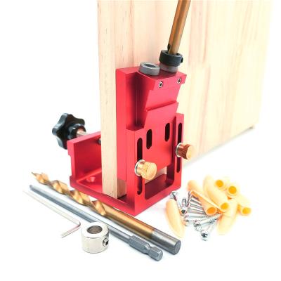 China NEW 100mm/115mm/125mm Angle Grinder Pocket Hole Marker Hole Marker Drill Guide Finger Jig Aluminum Woodworker Diy Drilling Tools Kit with 9mm Drill Bit for sale