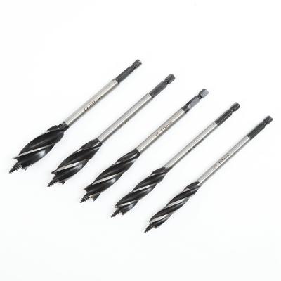 China 12-32MM High Speed ​​Steel Four-Slot Twist Drill Bits Long Well Drilling Four-Blade Woodworking Tools Drill Bit Hole Opener Saw for sale