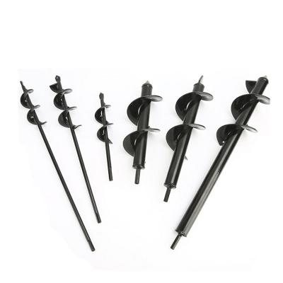 China Carbon Steel Wood Planter Garden Auger Spiral Drill Bit Flower Planting Hole Digger Drill Bit Yard Gardening Bedding Planting for sale