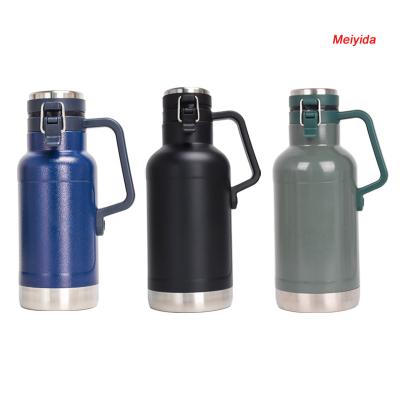 China Wholesale PORTABLE Outdoor Rise Displacement Vacuum Flasks Portable Water Bottle 1.9L 304 Stainless Steel Excellent Quality for sale