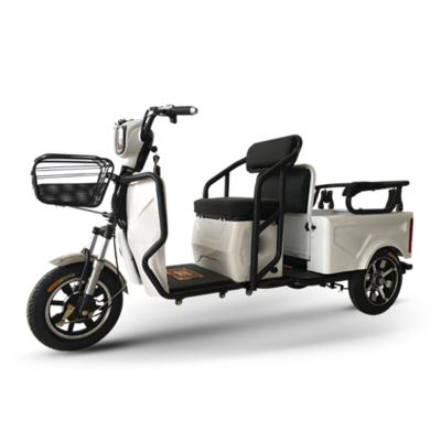 Китай Elderly Two Seat Double People Shopping Unisex Travel Bike Mobility Tricycles Three Wheels Elderly Assisted Electric Scooter With Big Trolley продается