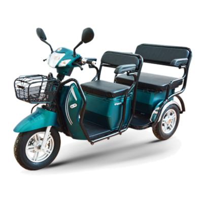 中国 Large Double Seats Unisex Fat People Storage Bucket Basket Easy Moving Electric Tricycles Three Wheels Scooter Chair 販売のため