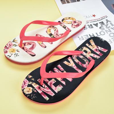 China Non-slip fashion trend loose simple bottom woman beach flip flop slippers for European mature nude custom outdoor station for sale