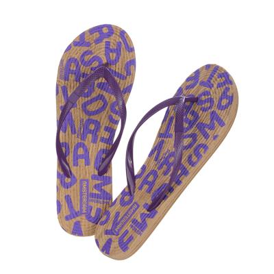 China Wholesale Fashion Trend Comfortable Cushioned Eva Flip Flops Cushioned Sweat-absorbing Slippers Foot Bed Wedding Beach Slippers for sale