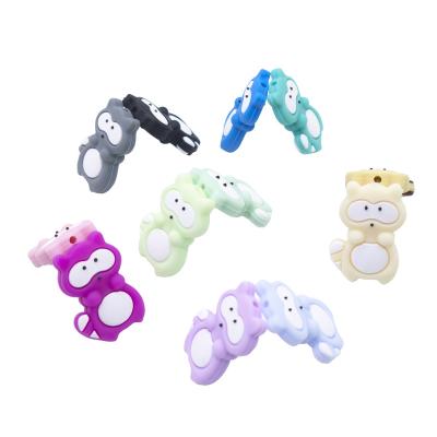 China Food Grade Eco-friendly Animal Shape Silicone Chew Beads Wholesale Baby Teether Beads Other 15mm Loose Silicone Teething Beads Baby Teether for sale