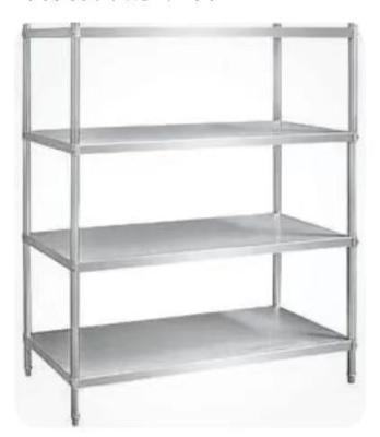 China High Quality Goods Storage Stainless Steel Shelves For Hotel Restaurants for sale