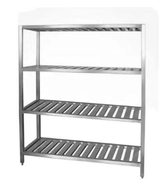 China Customized Goods Storage Thickened Stainless Steel Shelves For Hotels And Restaurants for sale