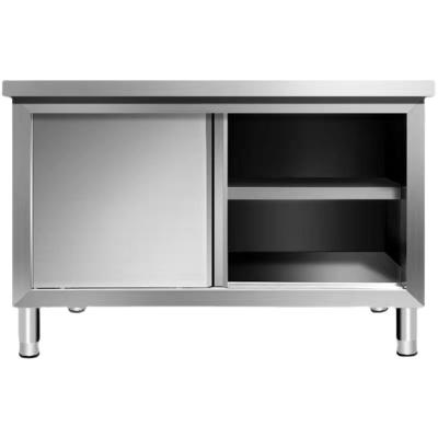 China Commercial Restaruant Restaurant Sideboards 304 Stainless Steel Kitchen Food Storage Cabinets Factory Price Wholesale for sale