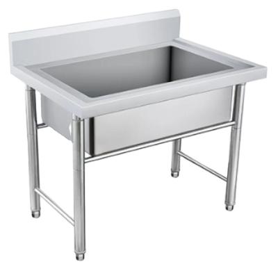 China Desgin Modern Industrial Stainless Steel Single Bowl Commercial Sink for sale