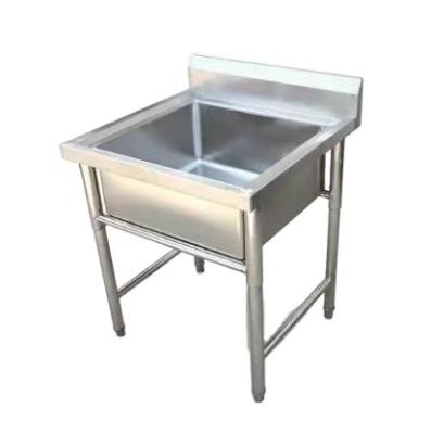 China Modern Stainless Steel Kitchen Sinks Custom Single Bowl Commercial Sink Commercial Desgin Single Sink for sale