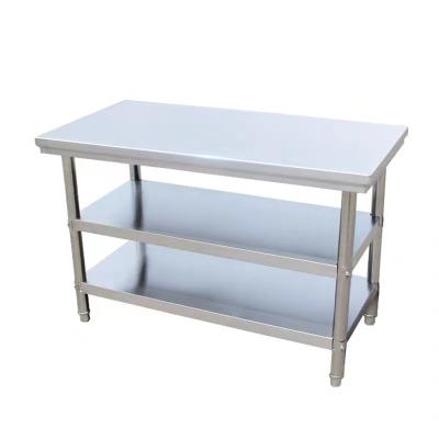 China Restaruant Factory Wholesale Price High Quality Commercial Kitchen Thickened Stainless Steel Workbench for sale