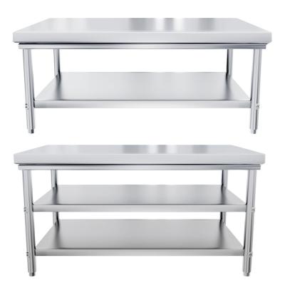 China Detachable three-layer kitchen stainless steel workbench special for hotel restaurant for sale