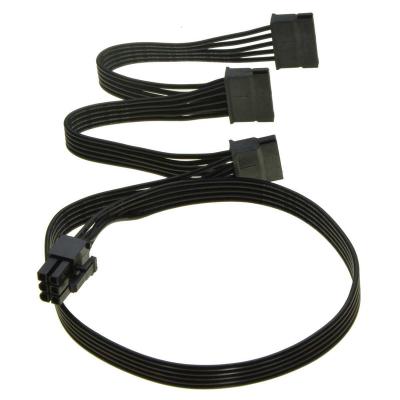 China New COMPUTER YXY Male 1 to 3 x 40cm+2x15cm SATA 6Pin PCIE 15pin SATA for Supply Cable Cable Graphics Card Port for KM3 Series for sale