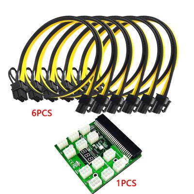 China DPS-1200FB PSU mining power support. ATX Power Supply 6PIN 1600W GPU Up To 6 PCI-e Cable for sale