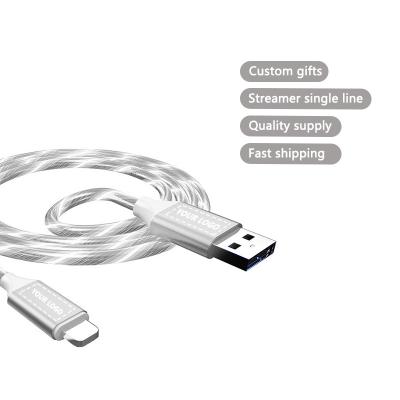 China Support All Fast Charging Type C LED Charger Cable USB C Flowing Led Type C Mobile Phones YXY 2.4A Charging Cord For Mobile Phone for sale