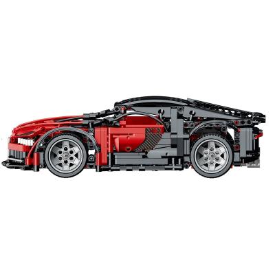 China 1:14 Hot Sell Building Toy Technol Model Vehicle Building Block Boys Gift Red Super Racing Car R-sport Building Block Sets for sale