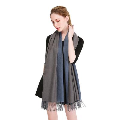 China MSYO Fashion Accessories Long Solid Color Keep Warm Cashmere Scarf Tassel Women Mid Length Scarf for sale