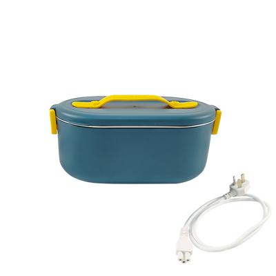 China Portable Bento Electric Heated Lunch Box Stainless Steel Car Plastic Amazon Tiffin Bento Thermo Electric Food Warmer Portable Desktop for sale