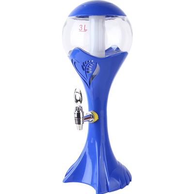 China Eco - Friendly Custom 3L Branded Beer Party Beverage Dispenser Draft Beer Tower for sale