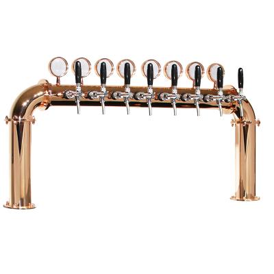 China Food Safety U 8 Tower Stainless Steel Tap Tower 102mm Beer Equipment Draft Beer Dispensing Tower for sale