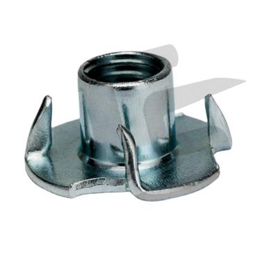 China High quality heavy industry 4 prongs four claw forged steel nut, 4 tee nut for furniture for sale