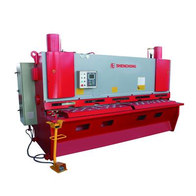 China Hydraulic guillotine cnc qc11y qc12y 6x3200 6mm 12mm amada high precision speed guillotine machine repair shops mini small cutting shear shear machine for sale