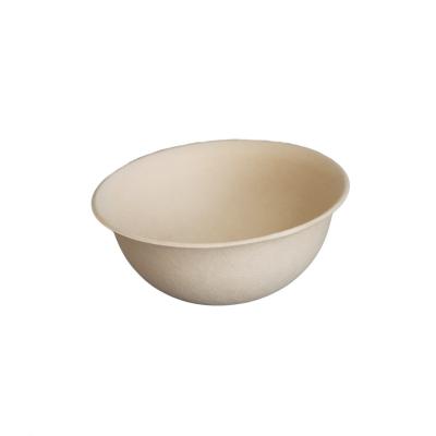 China Disposable 500ml Bamboo Fiber Hot Bowl Microwavable Biodegradable Tableware for sale